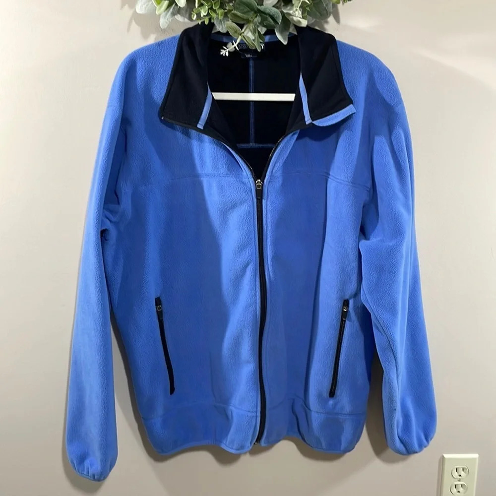 Vintage Lands’ End Direct Merchants Fleece Full Zip Jacket L (42-44)regu…